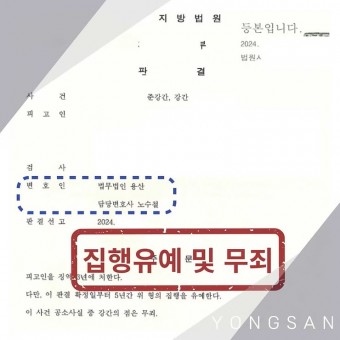 [형사] 준강간 / 강간 - 집행유예 및 무죄